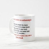 Kwaad-archeoloog Motivation Koffiemok (Voorkant links)