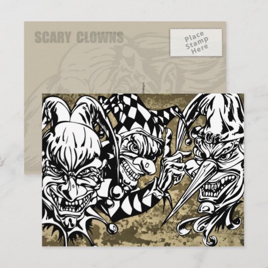 Kwaad, blaadjes briefkaart (Voorkant / Achterkant)