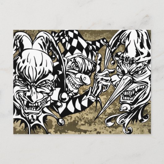 Kwaad, blaadjes briefkaart (Voorkant)