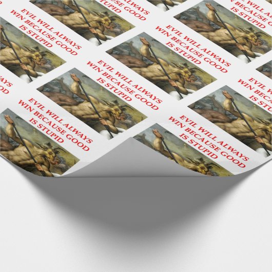 kwaad cadeaupapier (Hoek)