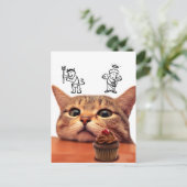 Kwaad en gel boven het hoofd briefkaart (Staand voorkant)