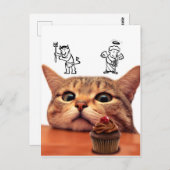 Kwaad en gel boven het hoofd briefkaart (Voorkant / Achterkant)