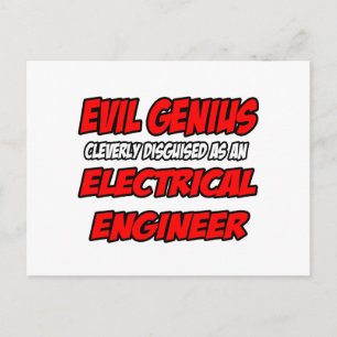 Kwaad genie...Elektrotechnicus Briefkaart