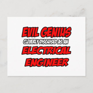 Kwaad genie...Elektrotechnicus Briefkaart
