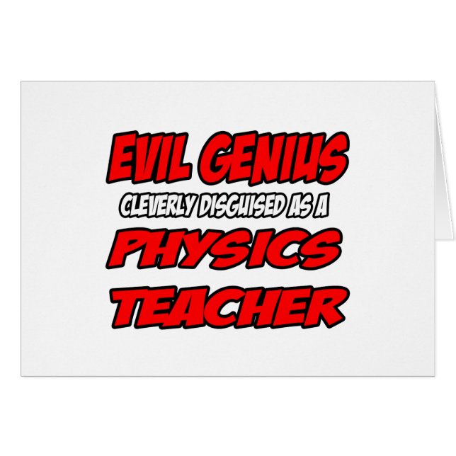 Kwaad genie...Natuurkundeleraar (Voorkant Horizontaal)