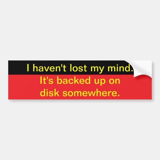 Kwaad geworden bumpersticker (Voorkant)