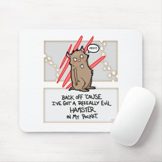 Kwaad Hamster! Mouspad Muismat (Met muis)