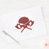 Kwaad I Ronde Sticker (Envelop)