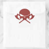 Kwaad I Ronde Sticker (Tas)