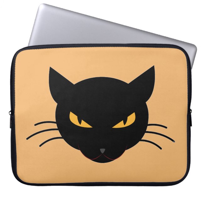 Kwaad Kat Laptop Sleeve (Voorkant)