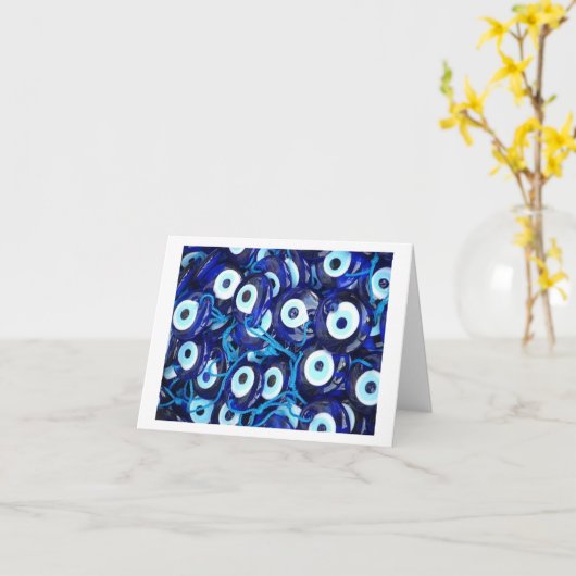 Kwaad Oog Notecards Kaart (Gele Bloem)