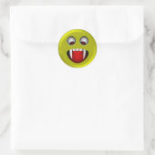 Kwaad Ronde Sticker (Tas)