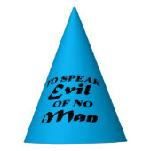 Kwaad spreken van geen Man Feesthoedjes (Voorkant)