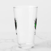 Kwaad verpleegster monster met spuit glas (Links)