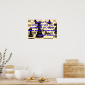 Kwaad vs goede Mannen Edmund Burke Quote Poster (Keuken)