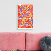 kwaadaardig abstract tribiaal ontwerp canvas afdruk (Insitu (Woonkamer))