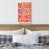 kwaadaardig abstract tribiaal ontwerp canvas afdruk (Insitu (Slaapkamer))