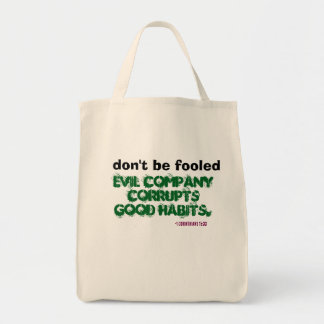 Kwaadaardig Bedrijf Corrumpeert Goede Gewoontes! Tote Bag