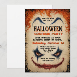 Kwaadaardig Clown Halloween Kostuum Feest Spelonki Kaart