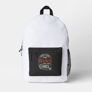 Kwaadaardig Dit Halloween-ontwerp komt_1 Bedrukte Rugzak