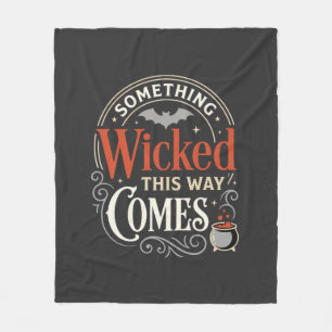 Kwaadaardig Dit Halloween-ontwerp komt_1 Fleece Deken