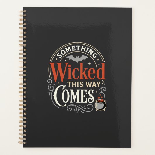 Kwaadaardig Dit Halloween-ontwerp komt_1 Planner (Voorkant)