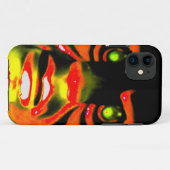 Kwaadaardig Gezicht Halloween Rode Gezicht Enge Gr Case-Mate iPhone Case (Achterkant (horizontaal))