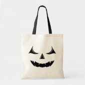 Kwaadaardig Jack O'Lantern Pompoen Gezicht Tote Bag (Voorkant)