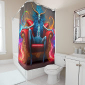 kwaadaardig monster douchegordijn (In situ)