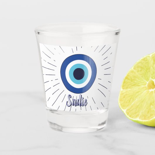kwaadaardig oog aanpasbaar shot glas (Voorkant)