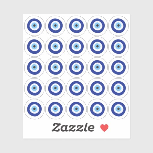 Kwaadaardig Oog Goede Geluksbescherming Planner Sticker (Vel)