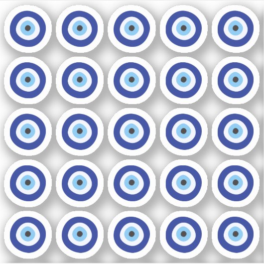 Kwaadaardig Oog Goede Geluksbescherming Planner Sticker (Voorkant)