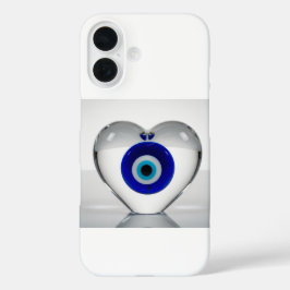 Kwaadaardig Oog Hart Icoon Modern Grafisch Ontwerp iPhone 16 Hoesje