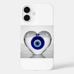 Kwaadaardig Oog Hart Icoon Modern Grafisch Ontwerp iPhone 16 Hoesje