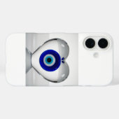 Kwaadaardig Oog Hart Icoon Modern Grafisch Ontwerp Case-Mate iPhone Case (Achterkant (horizontaal))