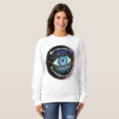 kwaadaardig oogsweatshirt , maan sweatshirt (Voorkant volledig)
