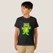 Kwaadaardig teddybeer kinder shirt (Voorkant volledig)