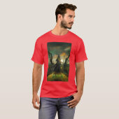 Kwaadaardig voor goede Elphaba Gele Bakstenen Weg T-shirt (Voorkant volledig)