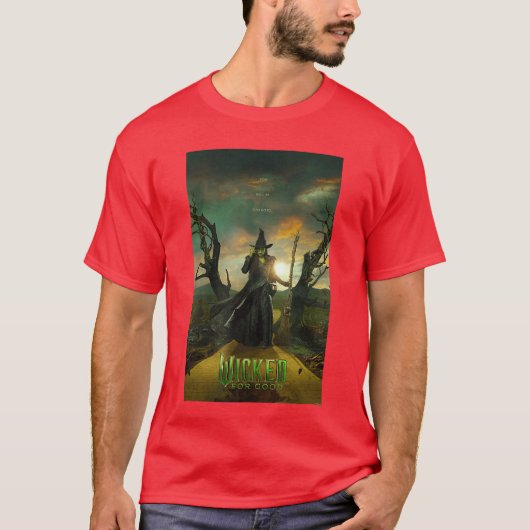 Kwaadaardig voor goede Elphaba Gele Bakstenen Weg T-shirt (Voorkant)