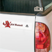 Kwaadaardige bastaard bumpersticker (Op Truck)