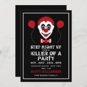 Kwaadaardige Clown, Halloween Feestje (Voorkant / Achterkant)