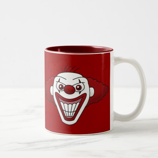 Kwaadaardige Clown Koffiemok Tweekleurige Koffiemok (Rechts)