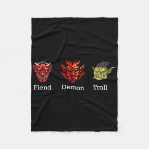 Kwaadaardige Demon Troll Subtiel Anti Trump  Fleece Deken