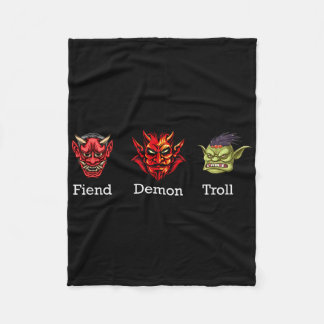 Kwaadaardige Demon Troll Subtiele Anti Trump  Fleece Deken