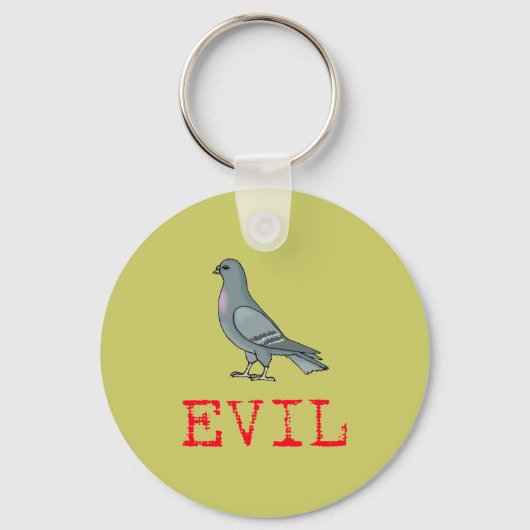 Kwaadaardige Duif Sleutelhanger (Voorkant)