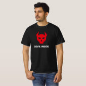 Kwaadaardige Duivel Schedel Horror T-shirt (Voorkant volledig)