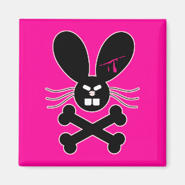 Kwaadaardige Emo Konijn Crossbones Magneet