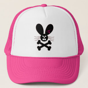 Kwaadaardige Emo Konijn Crossbones Trucker Pet