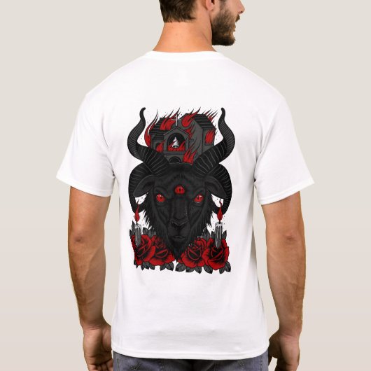 Kwaadaardige Geit Baphomet T-shirt (Achterkant)