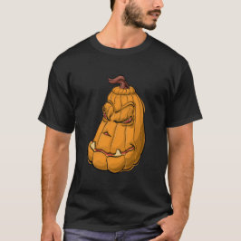 "Kwaadaardige grijns pompoen – Halloween cartoon m T-shirt